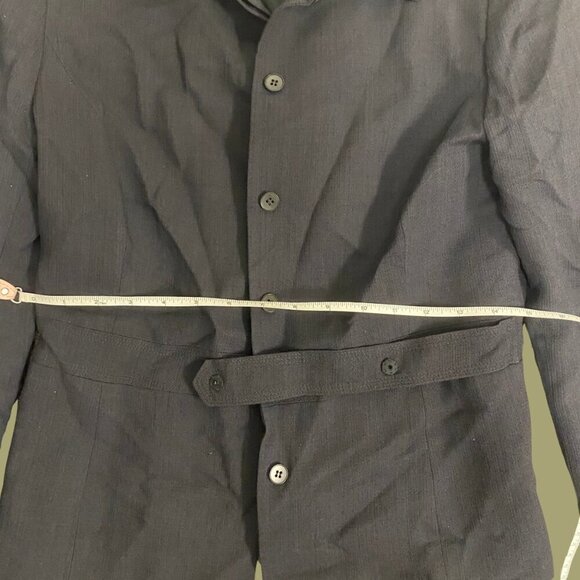 🖤 Anne Klein Belted Suiting Jacket | Size 4 | Classic Wool-Blend Blazer - Picture 4 of 7